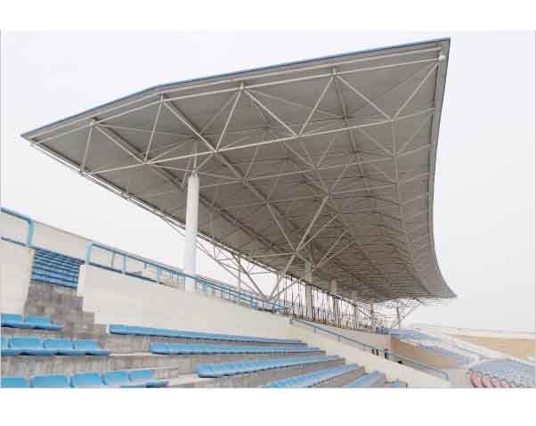 莱西河南理工大学体育场看台网架